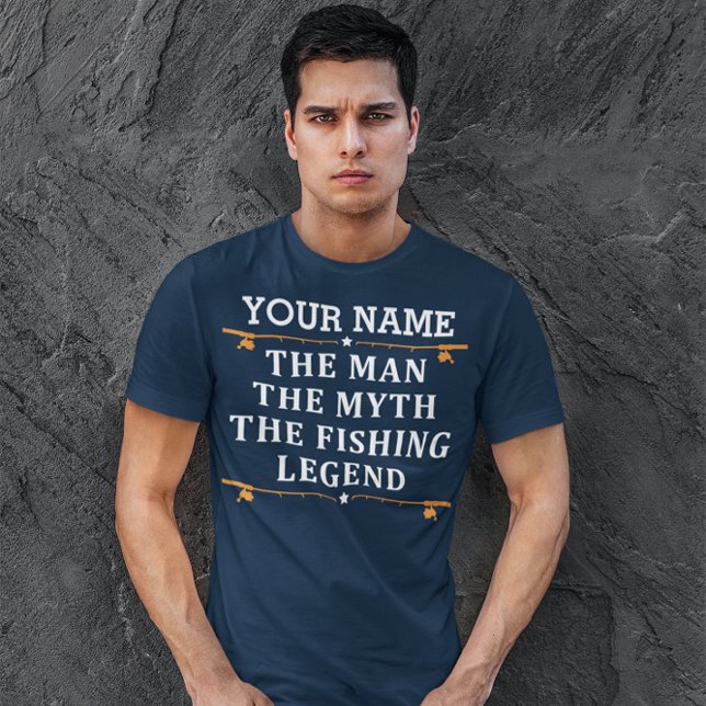 Camiseta Personalizou O Homem O Mito Da Lenda De Pesca (Criador carregado)