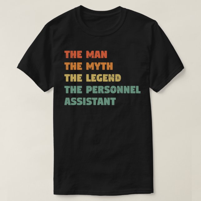 Camiseta Personnel Assistant Funny Gift for him Personnel A (Frente do Design)