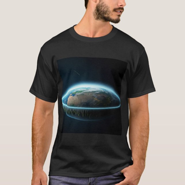 Camiseta Perspectiva da Terra Plana (Frente)