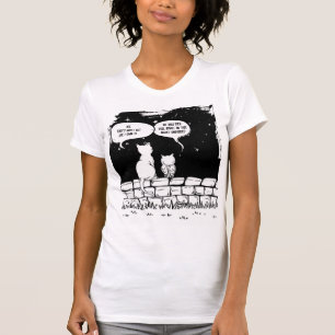 Camiseta Perspectiva de Gato Cósmico Arte Divertida de Gato