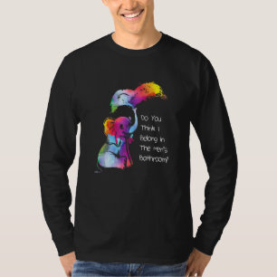 Camiseta Pertence Ao Banheiro Do Banheiro Rainbow Trans Pri