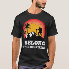 Camiseta Pertencente à aventura montanhosa ao ar livre
