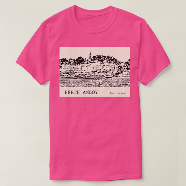 Camiseta Perth Amboy New Jersey (Frente do Design)