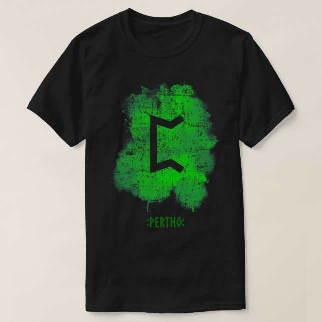 Camiseta Pertho Rune Green (Frente do Design)