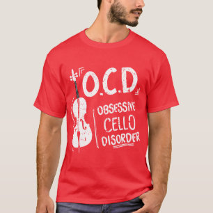 Camiseta Perturbação Celular Obsessiva OCD Ideia de Dotação