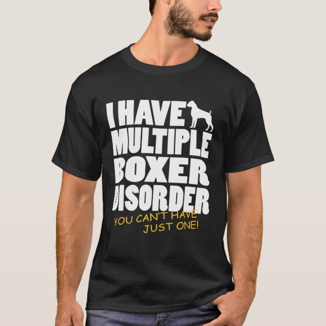 Camiseta Perturbação dos Cães Boxer (Frente)