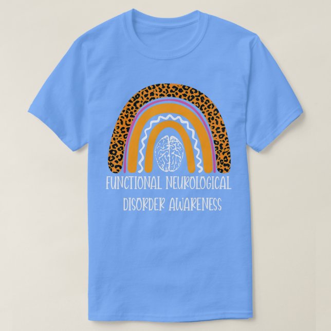 Camiseta Perturbação Neurológica Funcional FND Leopard Oran (Frente do Design)