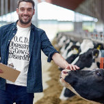 Camiseta Perturbação Obsessiva Da Vaca<br><div class="desc">Eu adoro vacas. Presente de vaca branca e negra. Eu sou TOC para camisetas de vaca engraçadas. Um fazendeiro ou vaqueiro gostaria desta camiseta legal.</div>