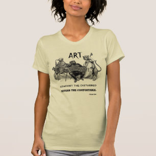 Camiseta "Perturbe" o t-shirt confortável da arte