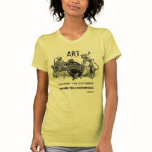 "Perturbe" o t-shirt confortável da arte