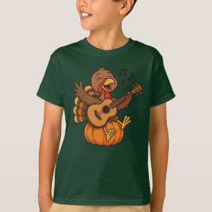 Camiseta Peru agradável de Ação de Graças com violão