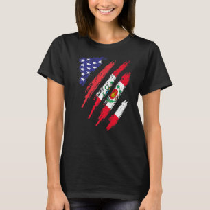 Camiseta Peru American Grown Flag USA Patriot Heritage Mont
