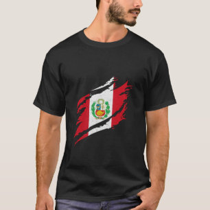 Camiseta Peru Bandeira Peruana Herança Orgulho Peruano Peru