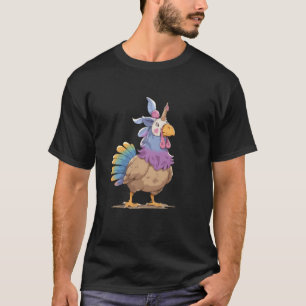 Camiseta Peru com máscara de unicórnio  Dia de Ação de Graç