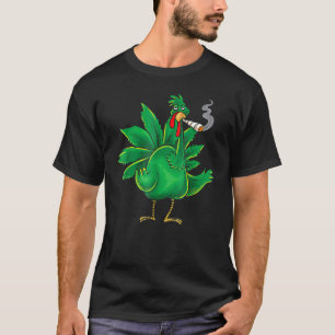 Camiseta Peru da Ação de Graças Maconha Panela Fumante Ho