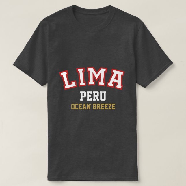 Camiseta Peru Dark Style T-Shirt (Frente do Design)