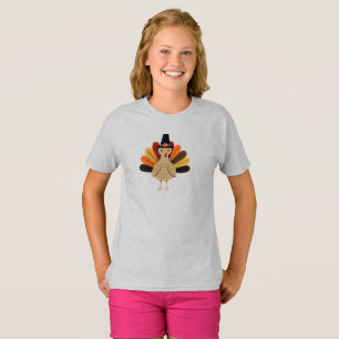 Camiseta Peru de Ação de Graças fofo, clássico/vintage