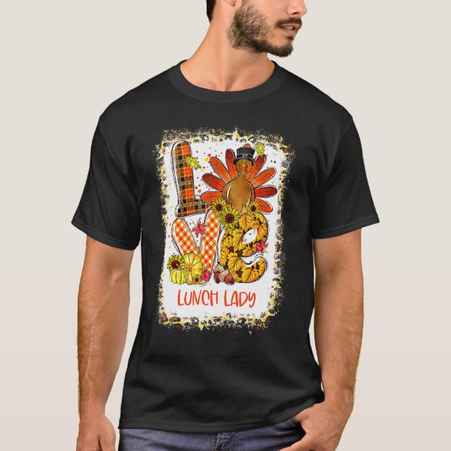 Camiseta Peru de Amor Senhora do Almoço Dia de Ação de Graç (Frente)