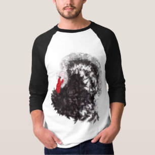 Camiseta Peru-de-vidro de Ação de Graças Moderno