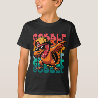 Camiseta Peru do Dia de Ação de Graças Dab Gobble Funny Men