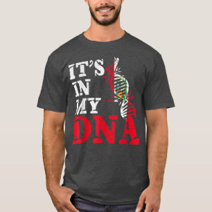 Camiseta Peru está no meu DNA bandeira peruana Peruano