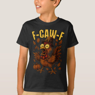 Camiseta Peru F-caw-f Peru Galinha Peregrino Chapéu Engraça