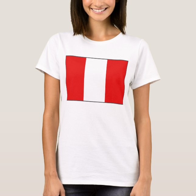 Camiseta Peru Flag x Map T-Shirt (Frente)
