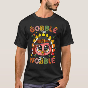 Camiseta Peru Gobble Até Você Wobble Peregrino Criança Mais