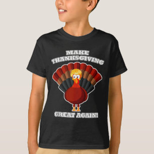 Camiseta Peru Gratidão Grande Novamente Trump Funny T