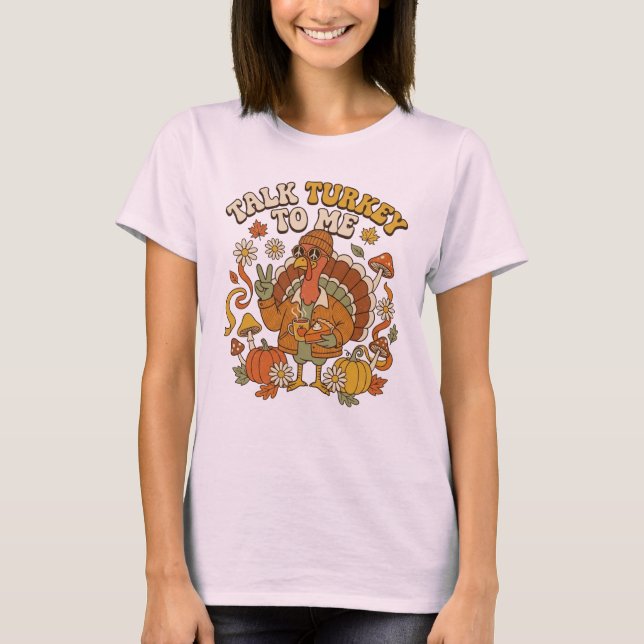 Camiseta Peru Groovy Outono Café (Frente)