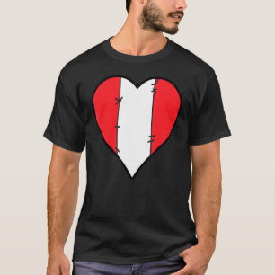 Camiseta Peru Heart Peruvian Flag