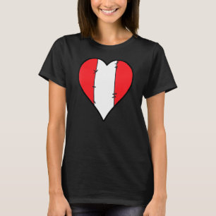 Camiseta Peru Heart Peruvian Flag
