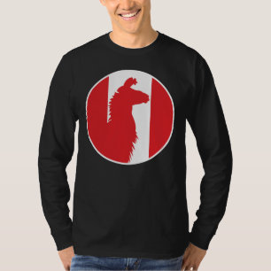 Camiseta Peru: Llama Alpaca Bandeira Animal do Peru