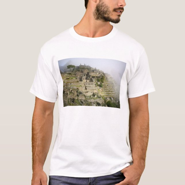 Camiseta Peru, Machu Picchu. A antiga cidadela de Machu (Frente)