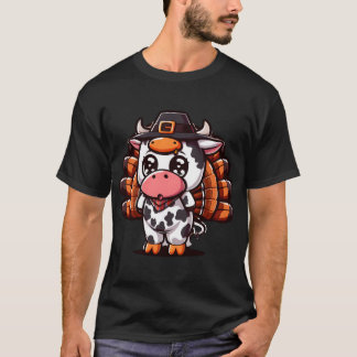 Camiseta Peru Moo Engraçado Dia de Ação de Graças