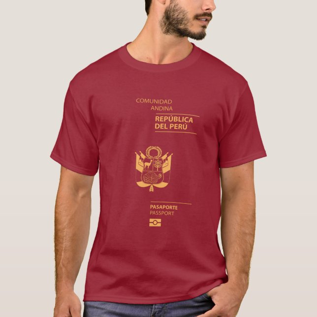 Camiseta Peru passport (Frente)
