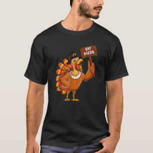 Camiseta Peru Pilgrim Coma Pizza Adulto Vegano Crianças Dia