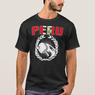 Camiseta Peru Ping Pong - Mesa da equipe de apoio do Peru