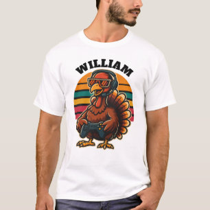 Camiseta Peru Retro de Ação de Graças Gamer