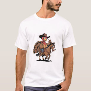 Camiseta Peru Riding a Horse Cowboy Peru dia de ação de gra