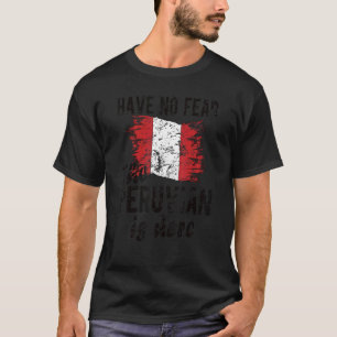Camiseta Peruano Está Aqui Bandeira Raízes Peruanas no Peru