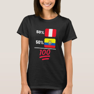 Camiseta Peruano Mais Patrimônio Equatoriano Da Mistura De 