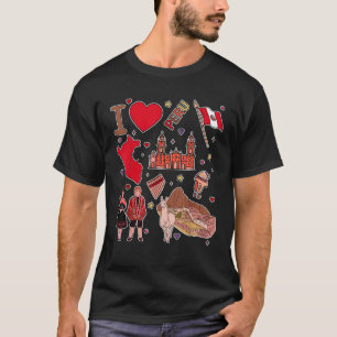 Camiseta Peruano traça marcos no mapa do Peru