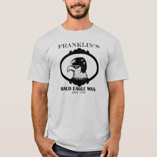 Camiseta Perucas da águia americana de Franklin