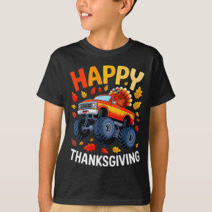 Camiseta Peruquinho de Caminhão Monstro Engraçado Dia de Aç