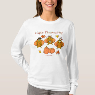 Camiseta Perus felizes da acção de graças