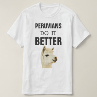 Camiseta Peruvians melhora com alpaca