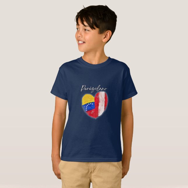 Camiseta “Peruzolano” – Orgullo Perú-Venezuela (Frente Completa)