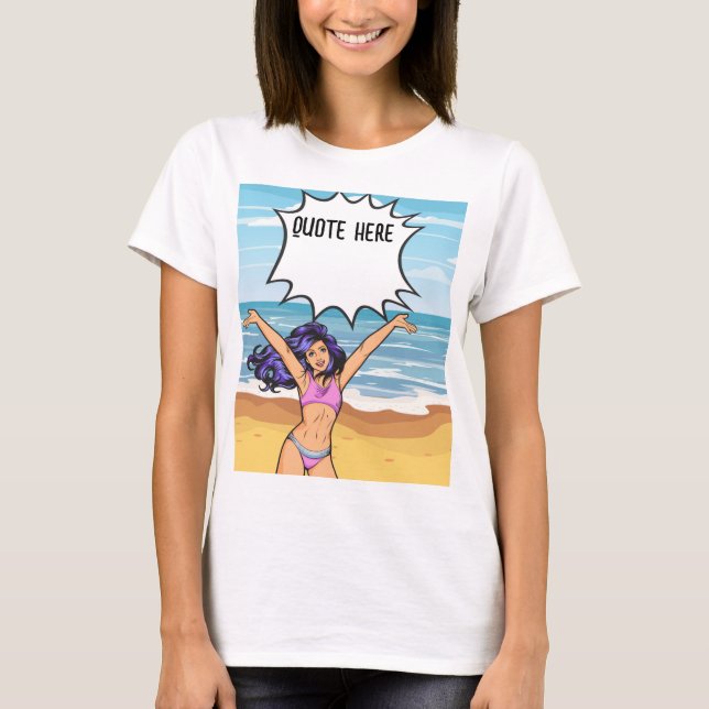 CAMISETA PERZONALIZADO COM A SUA CITAÇÃO (Frente)