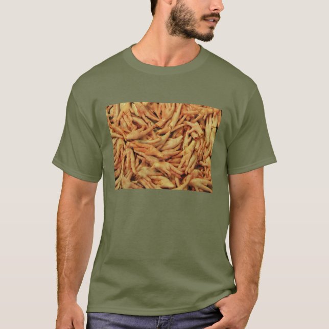 Camiseta Pés de frango em bruto (Frente)